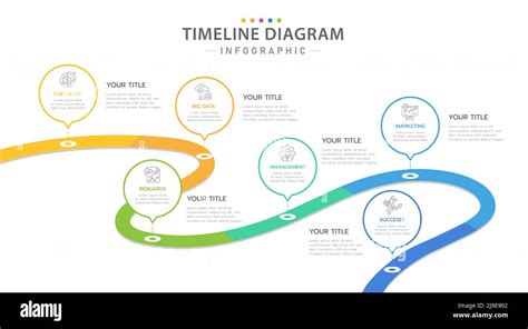 Infographic Template For Business 6 Steps Modern Timeline Diagram With