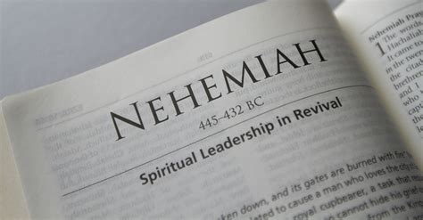 Nehemiah Bible Book Chapters And Summary New International Version