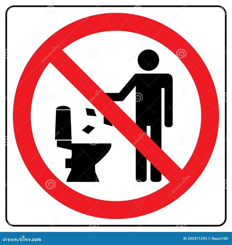 Do Not Litter In The Toilet Toilet No Trash Keeping The Clean Please