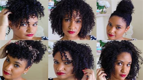 7 Quick And Easy Hairstyles For Natural Hair Youtube