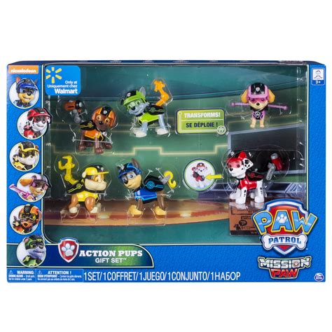 Paw Patrol Mission Paw Action Pack Pups T Set Walmart Exclusive