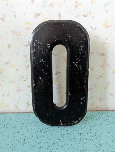 Vintage Metal 75and Tall Marquee Letter O Flaking Paint Clips Are Approx