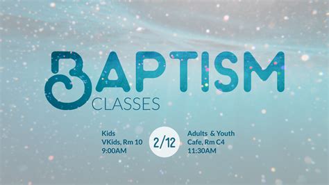 Water Baptism Classes 930 Am And 1130 Am Vineyard Church Of Augusta
