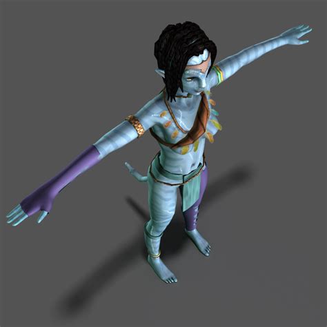 female na vi low poly 3d model 59 obj fbx ma dae free3d