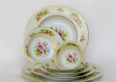 Noritake China N5 Dresden Style Rose Pattern Occupied Japan