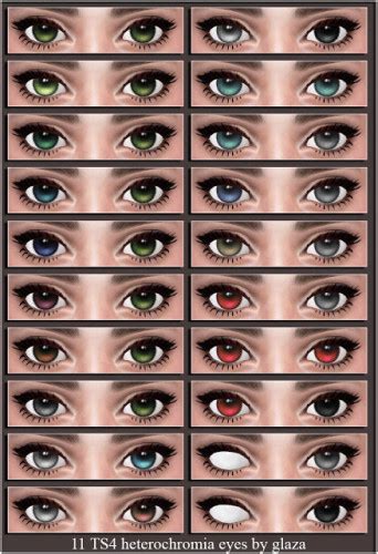 11 Heterochromia Eyes Set 2 At All By Glaza Sims 4 Updates
