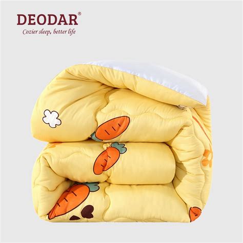 Deodar Winter Thicken Warm Microfiber Filled Fluffy Comforter Core Brushed Soft Skin Friendly