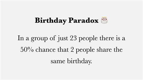 Fermats Library On Twitter Proof Of The Birthday Paradox The