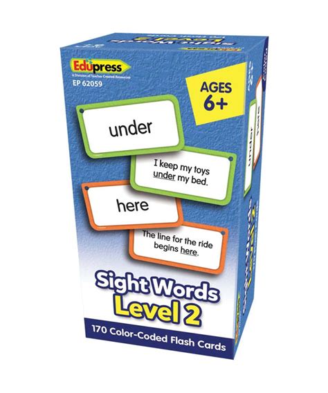 Sight Words Flash Cards Level 2