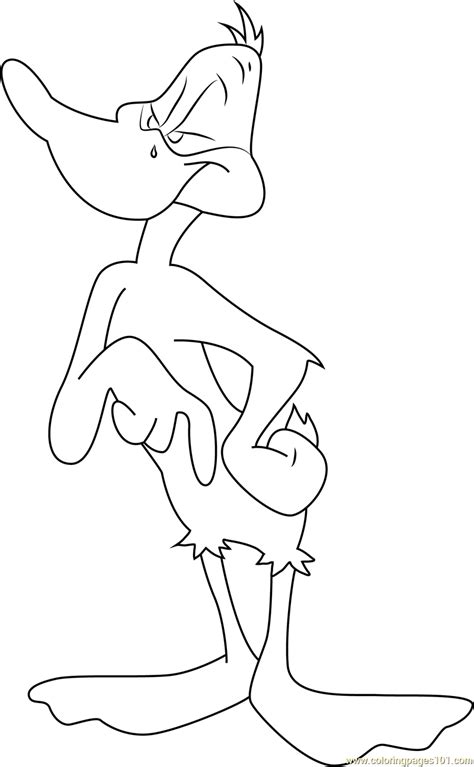 Daffy Duck By Warner Bros Coloring Page Free Daffy Duck Coloring