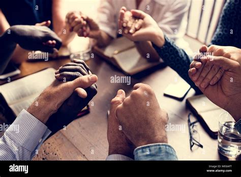 Group People Holding Cross Praying Hi Res Stock Photography And Images