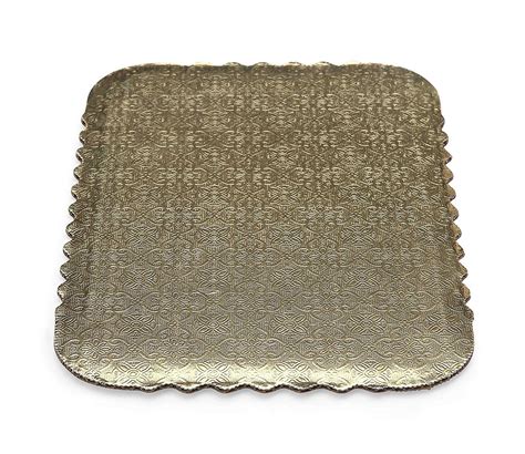 Gold Scalloped Sheet Cake Boards — All Sizes Bake Supply Plus