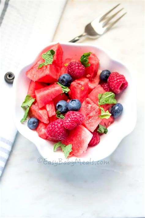 Watermelon Berry Salad Easy Baby Meals Recipe