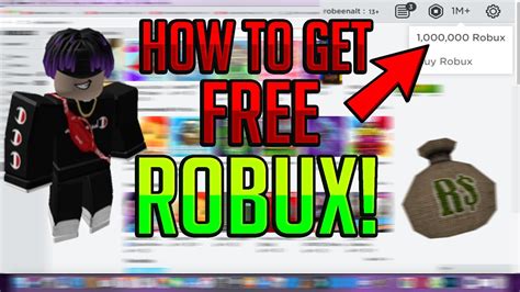 Secret How To Get Free Robux No Human Verification 2021 Youtube