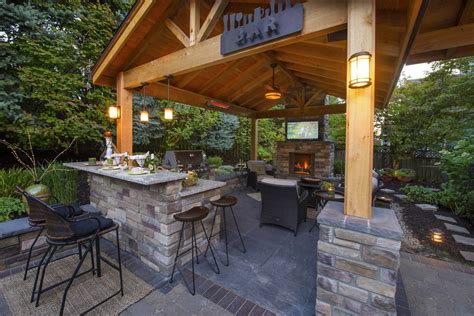 Back Patio Designs Paradise Restored Landscaping Outdoor Kitchen