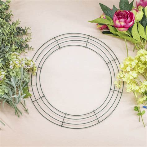 Wire Wreath Frame Cmd Dark Green