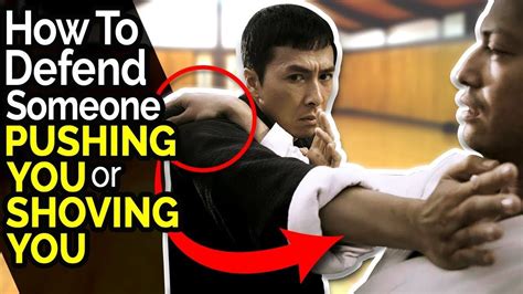 How To Defend Someone Pushing You Or Shoving You Self Defense Techniques Defender Removing