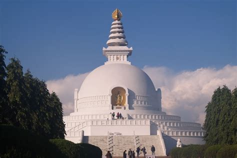 World Peace Pagoda In The City Lumbini Sanskritik