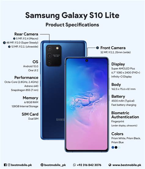 Samsung Galaxy S10 Lite Product Specifications | Samsung galaxy, Samsung, Samsung galaxy phones