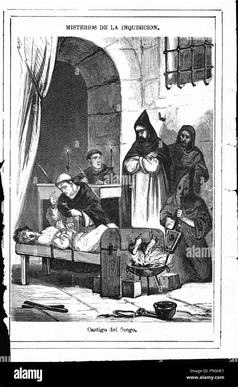 Mazmorras De La Inquisición Escena De Confesiones Mediante La Tortura