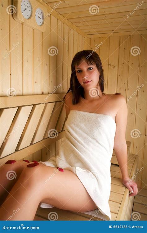 Woman And Sauna Stock Image Image Of Hygiene Body Healthy