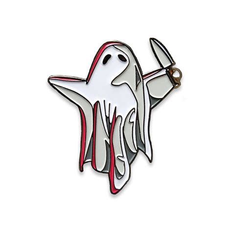 Creepy Cute Ghost Enamel Pin Horror Movie Pin Collectible Etsy