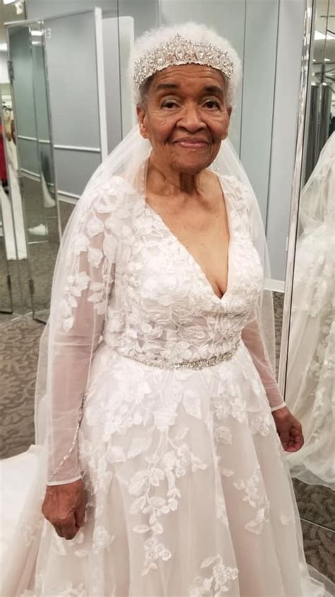 a granddaughter fulfills her 94 year old grandmother s wish to be able to wear a wedding dress