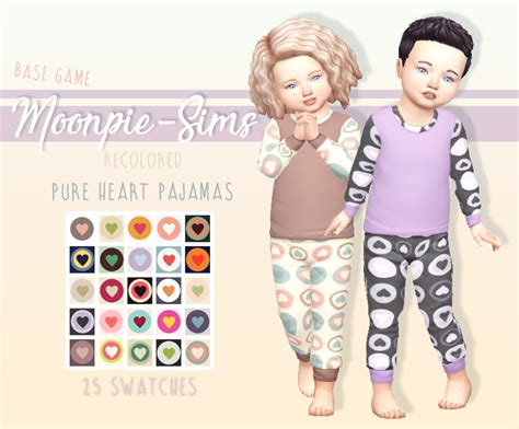 Pure Heart Pajamas Toddler Recolor Moonpie Sims