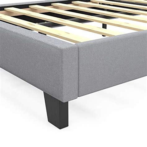 Mecor Upholstered Linen Twin Xl Platform Bed Frame Adjustable Height