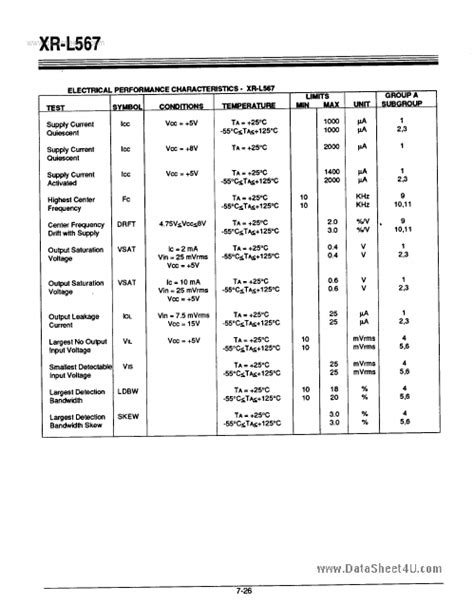 XR L567 Data Sheet Exar Corporation