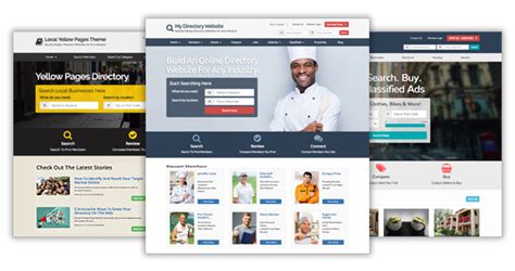 Website Directory Designs - Website Layouts for Business Directory - Directory Software ...