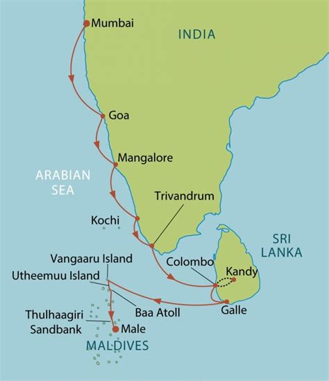 India vs sri lanka map. Malediven Karte Routen
