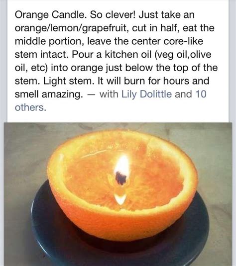 Orange Peel Candles Diy Life Hacks Diy Candles Homemade Candles