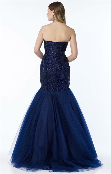 Alyce Paris 6751 Strapless Sweetheart Mermaid With Sequins Prom Dress