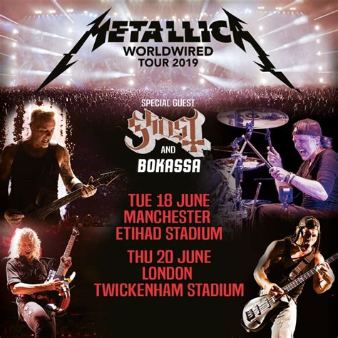 Metallica Announce 2 Uk And 1 Ireland Stadium Shows For June 2019