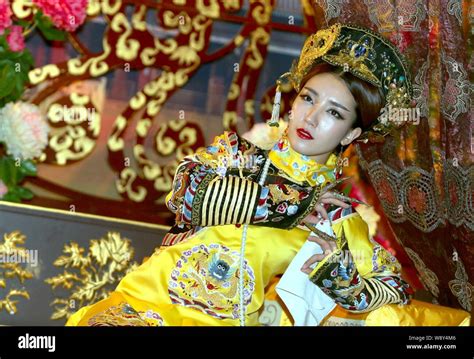A Member Of South Korean Girl Group Swing Girls Dressed In A Traditional Chinese Royal Costume