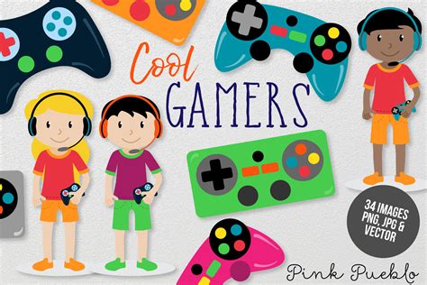 Gamer Clipart And Vectors By Devon Carlson