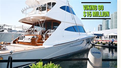 15 Million Yacht Viking 90 Sky Bridge Youtube