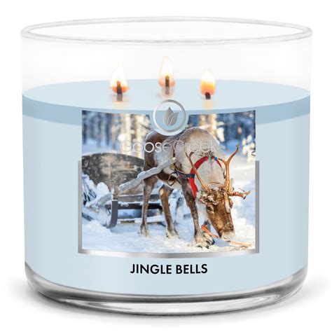 Jingle Bells Large 3 Wick Candle Festive Fragrance For Christmas
