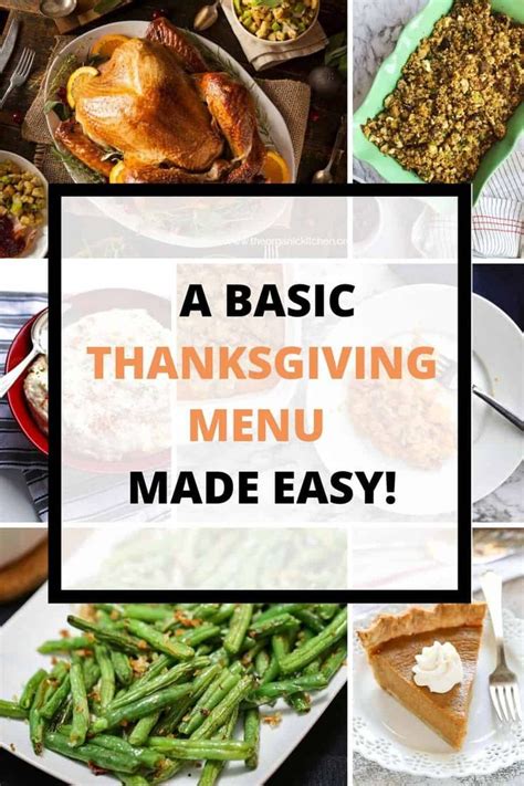 Rock Turkey Day with This Basic Thanksgiving Menu Made Easy! | Basic