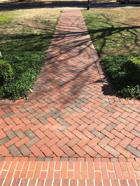 Maybe you would like to learn more about one of these? Rumbled Full Range clay pavers on a front walkway. Pine ...