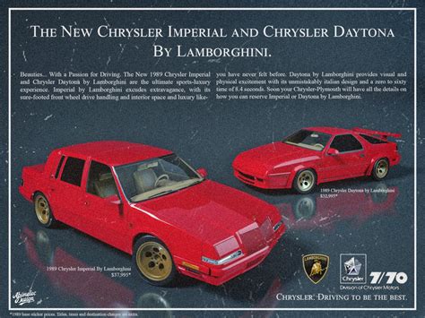 These Lamborghini Badged Chrysler Models Could Have Been A Reality