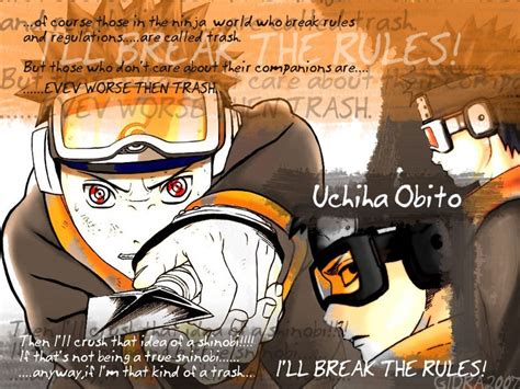 Uchiha Obito Quote Book Fandoms Anime Naruto Uchiha Boruto Joker