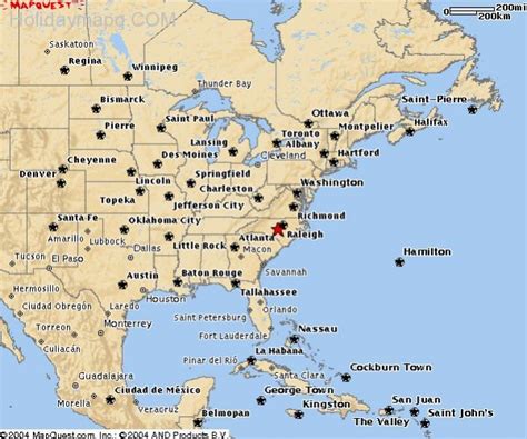 Map Of East Coast Usa