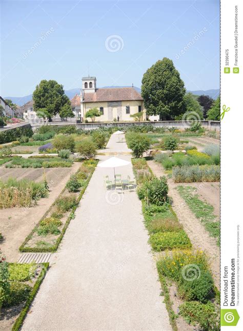 All guided tours and events are cancelled. Castle Garden Of Chateau De Prangins Stock Image - Image ...