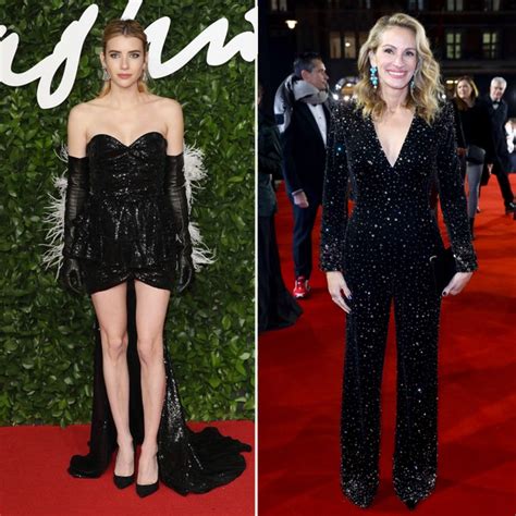 Julia E Emma Roberts Combinam Looks No Red Carpet Vogue Celebridade