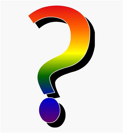 Question Mark Rainbow Clipart Clip Art Transparent Free Transparent