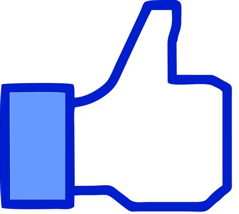 Facebook Like Button Clip Art Thumb Signal Facebook Png Download