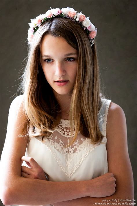 Photo Of A 13 Year Old Catholic Girl In A White Dress Photographed In