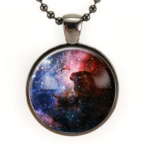 Carina Nebula Galaxy Necklace Space Science Jewelry Etsy